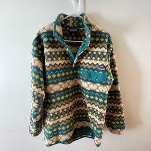 Patagonia Mens Synchilla Snap-T Aztec Print Fleece